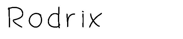 Rodrix字体