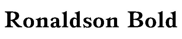 Ronaldson Bold字体