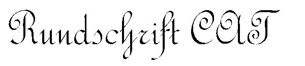 Rundschrift CAT字体