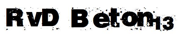 RvD Beton13字体