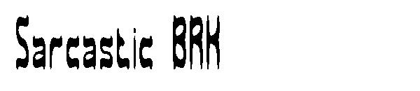 Sarcastic BRK字体
