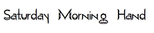 Saturday Morning Hand字体