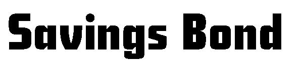 Savings Bond字体