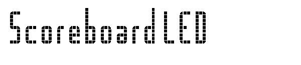 Scoreboard LED字体