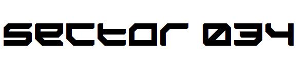 Sector 034字体