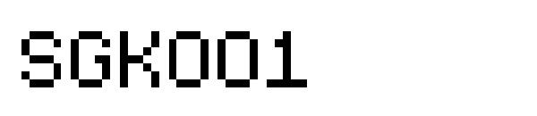 SGK001字体