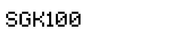 SGK100字体