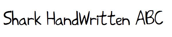 Shark HandWritten ABC字体