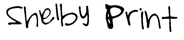 Shelby Print字体