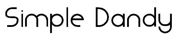 Simple Dandy字体