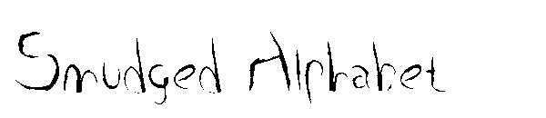 Smudged Alphabet字体