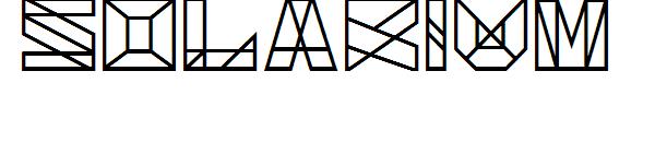 Solarium字体