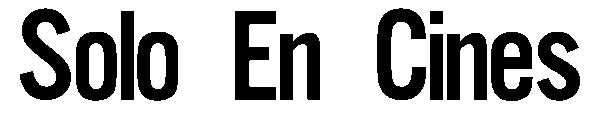 Solo En Cines字体
