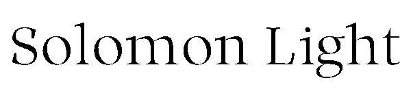 Solomon Light字体