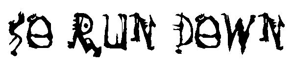 So Run Down字体