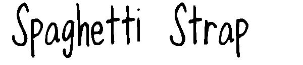 Spaghetti Strap字体