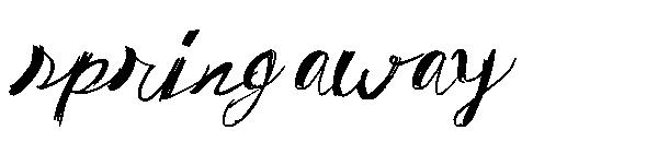 Spring Away字体