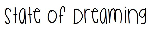 State Of Dreaming字体
