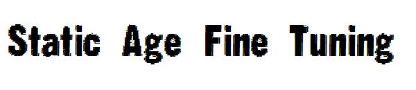 Static Age Fine Tuning字体