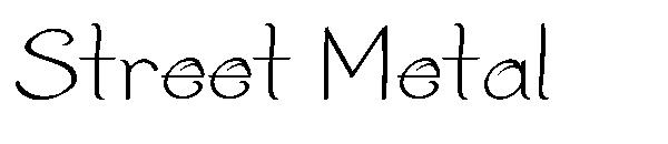 Street Metal字体