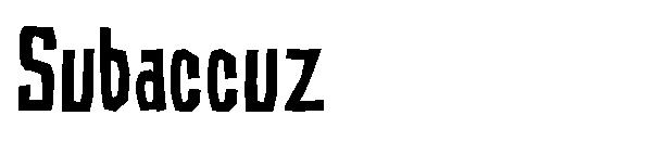 Subaccuz字体