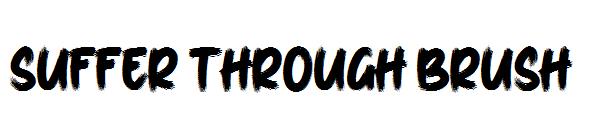 Suffer Through Brush字体