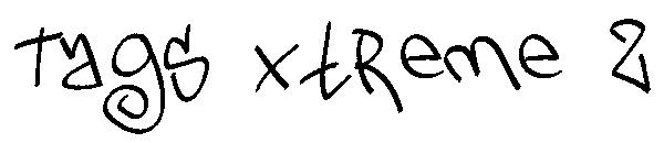 Tags Xtreme 2字体