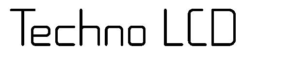 Techno LCD字体