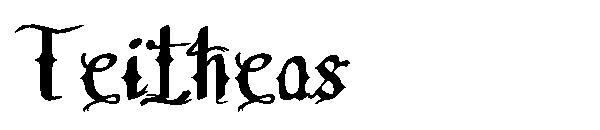 Teitheas字体
