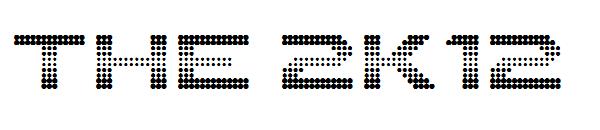 The 2K12字体