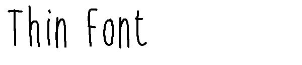 Thin Font字体