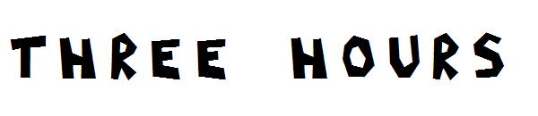 Three Hours字体