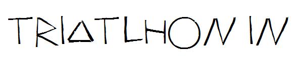 Triatlhon In字体