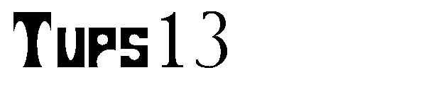 Tups13字体