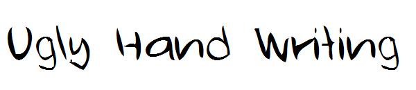 Ugly Handwriting字体