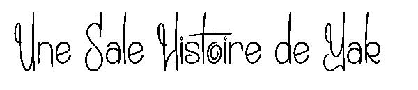 Une Sale Histoire de Yak字体