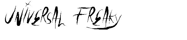 Universal Freaky字体