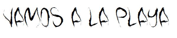 Vamos a la playa字体