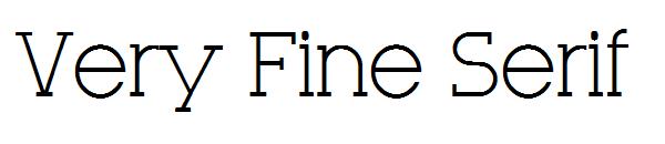 Very Fine Serif字体