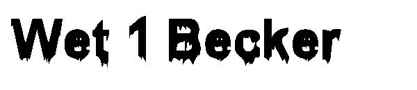 Wet 1 Becker字体