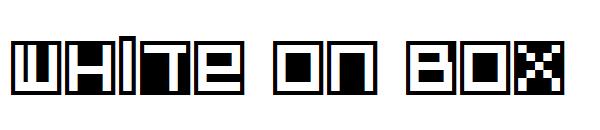 White On Box字体