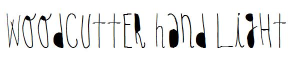 Woodcutter Hand Light字体
