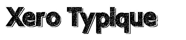 Xero Typique字体