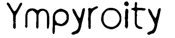 Ympyroity字体