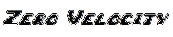 Zero Velocity字体