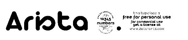 Arista 2.0字体