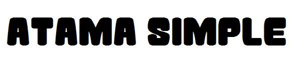 Atama Simple字体