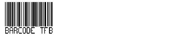 Barcode TFB字体