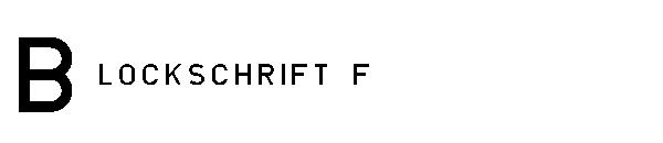 Blockschrift f字体
