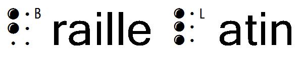 Braille Latin字体